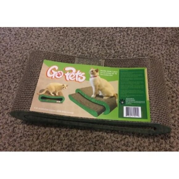 New Premium Cat Scratcher Infinity Lounge Corrugated Cardboard, Ergonomic - Picture 1 of 2
